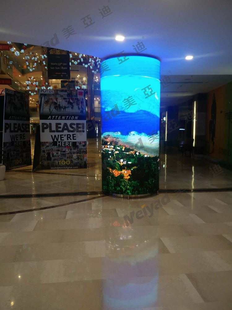 印度购物中心P4 LED柔性屏-创意显示-澳门壹号电子游戏光电