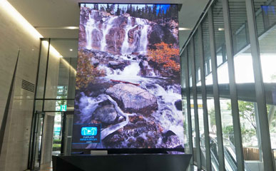P2.5高清户内LED显示屏应用于韩国商务大厦