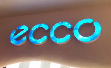 上海爱步ECCO旗舰店P2户内LED字母屏