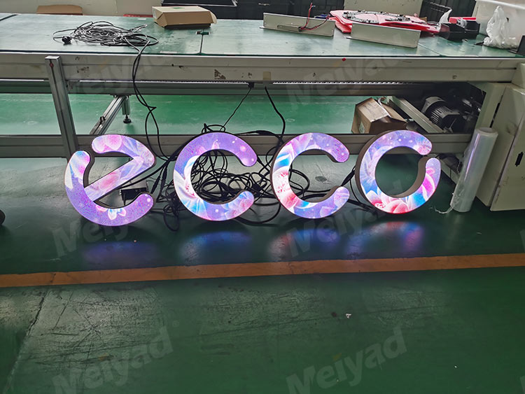 上海爱步ECCO旗舰店P2户内LED字母屏